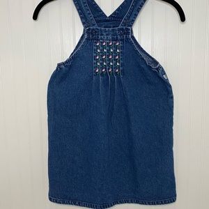 Mc Kids 90s Vintage Little Girls Denim Dress